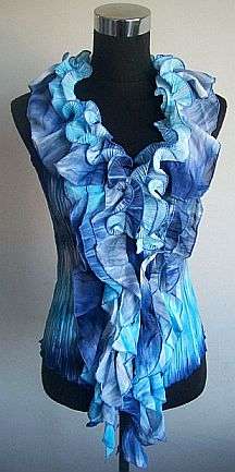 Lovely Creased Chiffon Top. To fit size 34