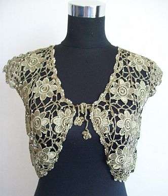Lovely Beaded Shrug Top. Size 36/38