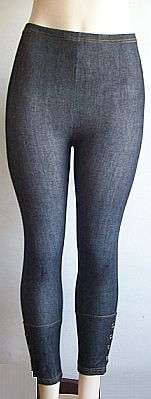 Denim Look Stretchy Tights
