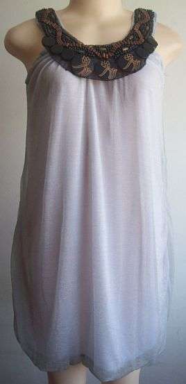 Off-white Lined Top. Size 36