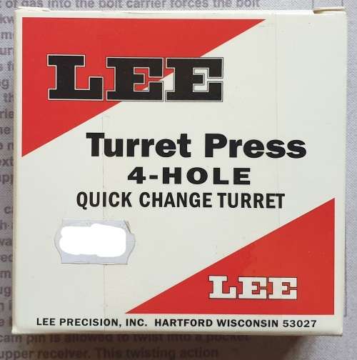 Lee Turret Press 4 Hole Quick Change Turret