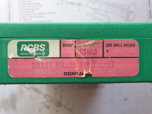 RCBS Bullet puller with collets