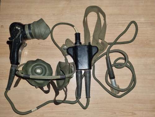 SADF / UDF Microphone and Head Set for military radio