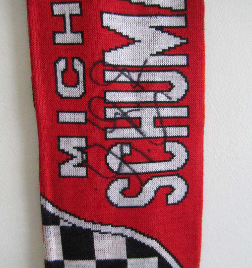 ***SALE***MICHAEL SCHUMACHER SIGNED SCARF with COA and GUARANTEE