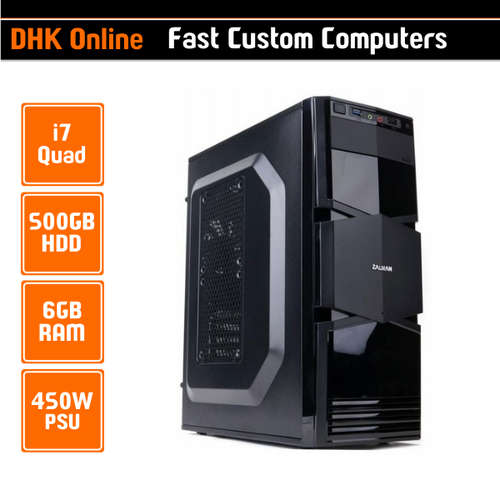 i7 Quad Core Computer - 500GB - 6GB - 450W