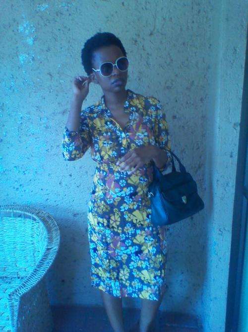 Print 40s Style Dress