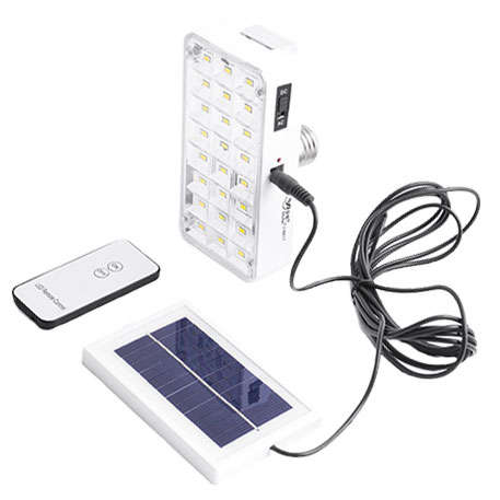 NEW STOCK - Rechargeable and Solar Emergency light with remote