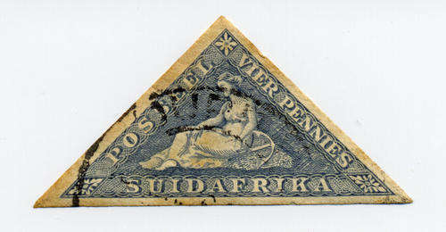 Vintage South Africa Stamp Lot - Blue Triangle