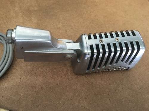 vintage microphone / TEISCO model DM-301/ dynamic microphone/ elvis microphone/ 1960s
