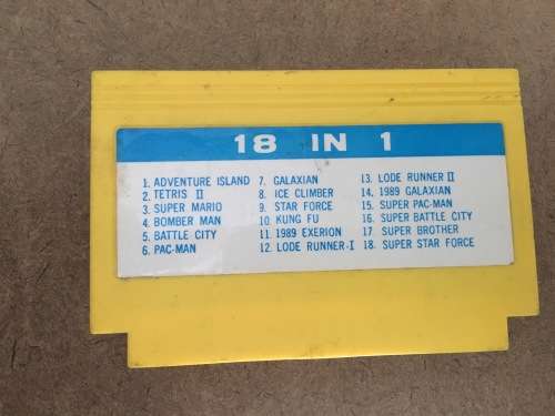 18 in 1 NES,FAMICOM,FAMICLONE,8 BIT,GOLDEN CHINA,TV GAME