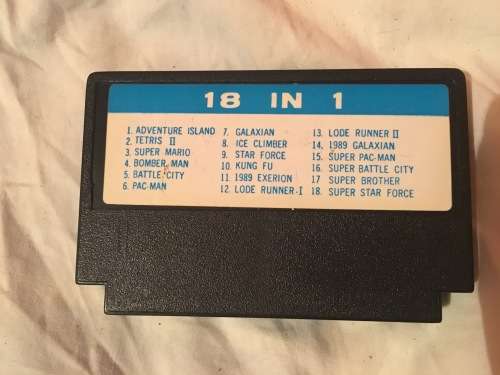 18 in 1 NES,FAMICOM,FAMICLONE,8 BIT,GOLDEN CHINA,TV GAME