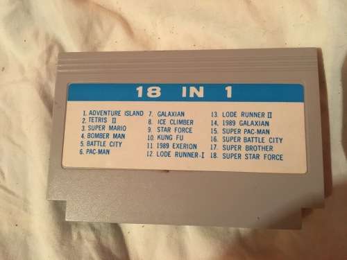 18 in 1 NES,FAMICOM,FAMICLONE,8 BIT,GOLDEN CHINA,TV GAME