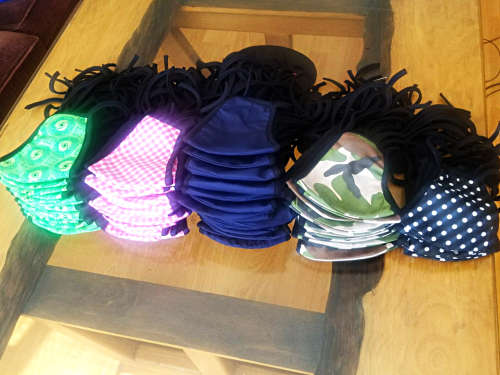 WASHABLE, REUSABLE, COTTON FACE MASK WITH a FILTER (DELIVERED DURING LOCK-DOWN)