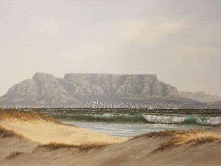P G MUNRO - A VIEW OF TABLE MOUNTAIN