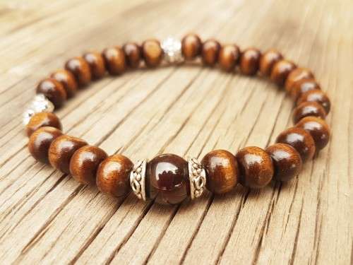 GARNET MALA BRACELET