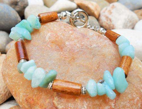 THROAT CHAKRA BRACELET with Amazonite