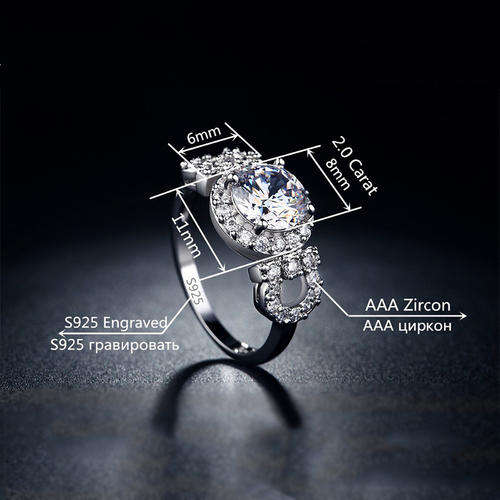 Sensational..!Halo Round 2 Carat Cr Diamond Designer Engagement Ring - size 9 .. truly stunning ring