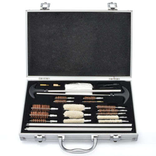 78pc Gun Cleaning Kit Universal Rifle Pistol Shotgun Firearm Maintenance