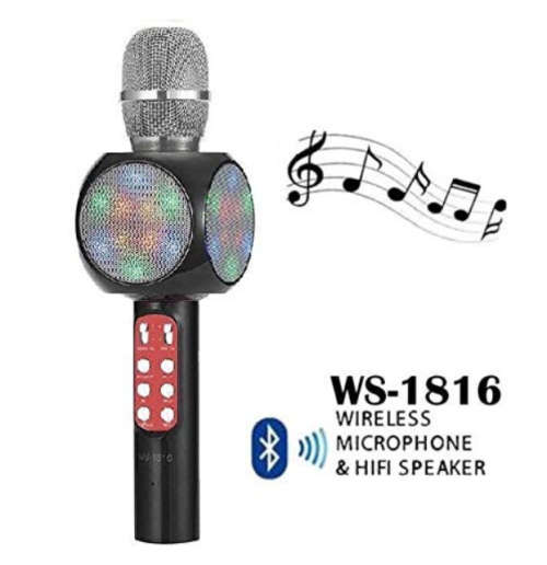 WS-1816 Karaoke Bluetooth Speaker Microphone