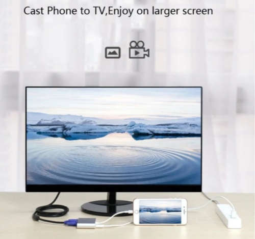 3 in 1 Lightning to HDMI/VGA and Audio Adapter For IOS devices