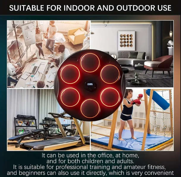 Smart Music Boxing Machine Wall Mounted Electronic  Boxing Pad