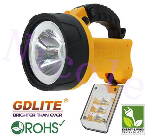 Rechargeable LED Torch Camping Lantern Work Light Fishing Flash Spotlight Lamp