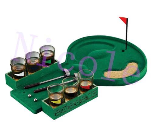 Golf Shot Glass Drinking Game Set