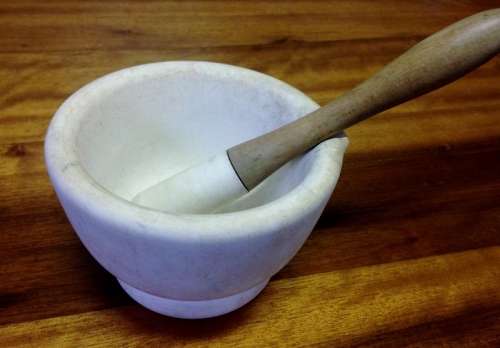 Antique Stamped Wedgewood Pestle & Mortar