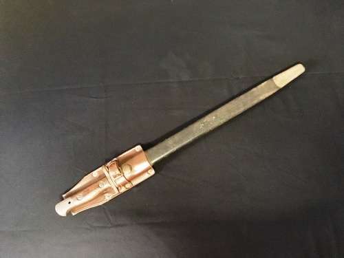 WWI-WWII Wilkinson British Pattern 1907 Bayonet with Leather Scabbard & Frog