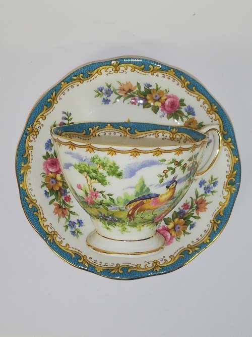 Royal Albert - Chelsea Bird - Blue - Coffee Duo