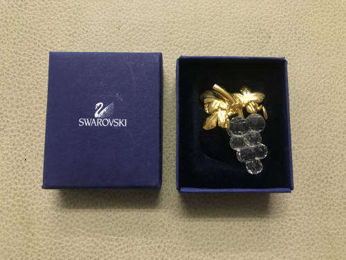 Swarovski Grape Brooch