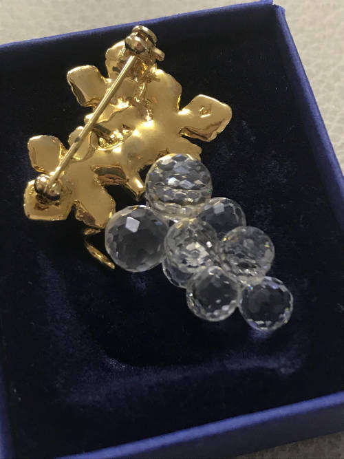 Swarovski Grape Brooch