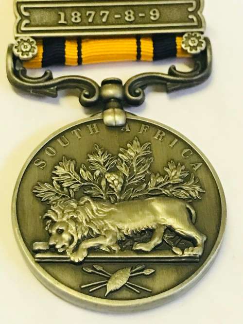 Vintage Reproduction of 1880 Medal, 1877-9 British Zulu War Medal, `Victoria Regina` South Africa