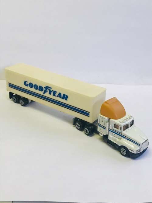 Vintage Road Champs Goodyear Kenworth T-600 Semi Truck Cab w/Trailer