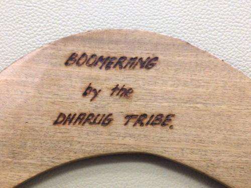 Dharug Tribe Handburnt Boomerang