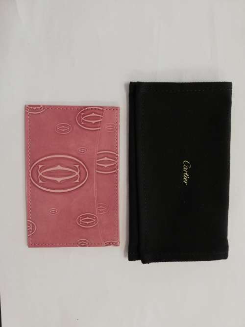 Cartier Card Holder - Pink Calfskin