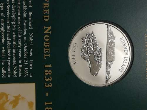 Laureates of the Nobel Peace prize - Robben Island - silver one ounce