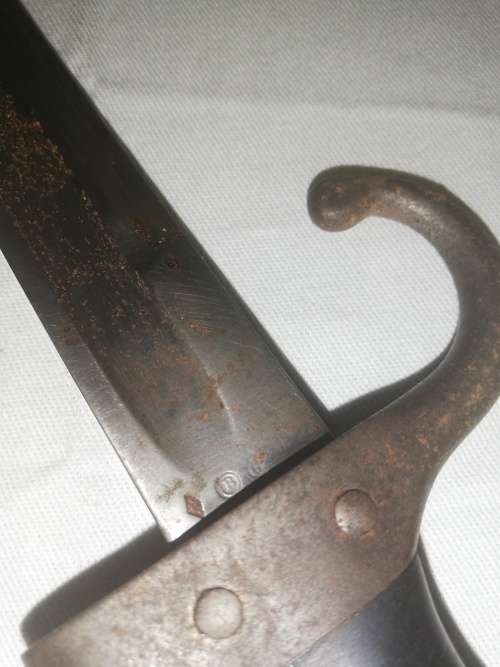 French M1892 Mannlicher-Berthier Bayonet with scabbard