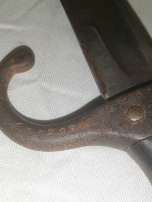 French M1892 Mannlicher-Berthier Bayonet with scabbard