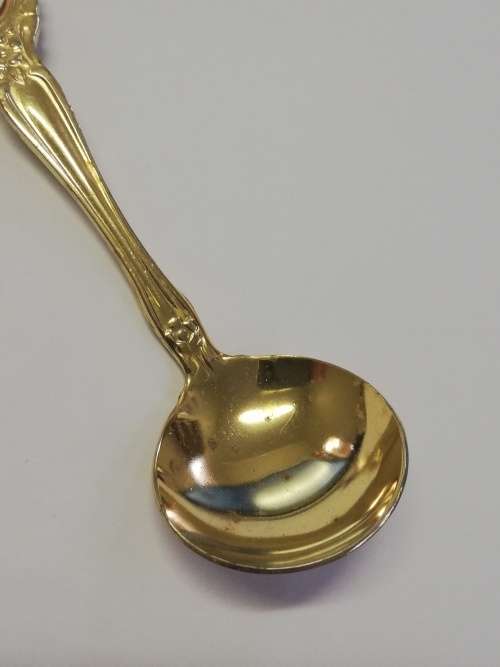 Eetrite Gold Plated Sugar Spoon - with box