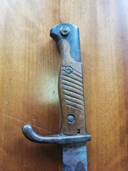 Possible German M98 Quillback Sword Bayonet with scabbard and frog