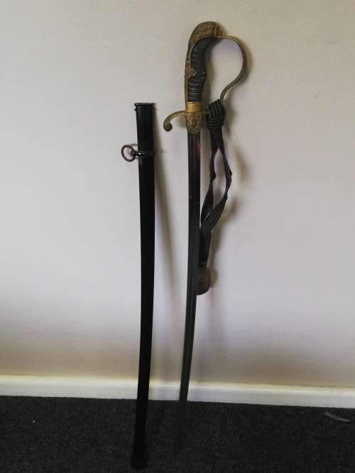 Imperial German WW1 Artillery officers Lion head sword