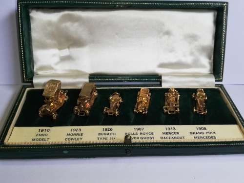 Stunning Vintage 9ct Hallmarked Gold Car Charms