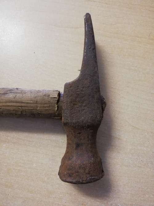 Old wooden handle Hammer - 8