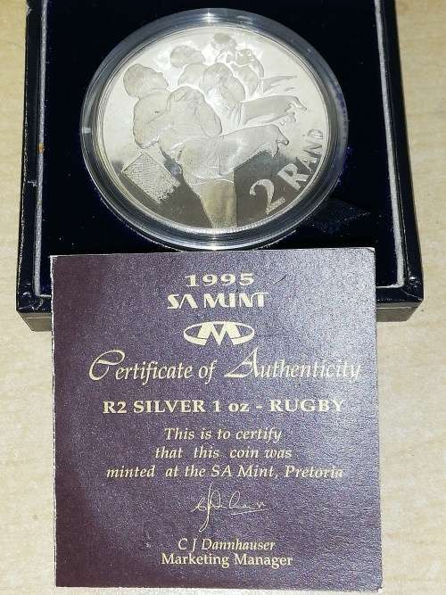 Silver Proof R2 Rugby World Cup