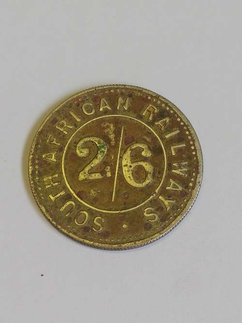 LOW START: South African Railways 2/6 Shilling Catering department token