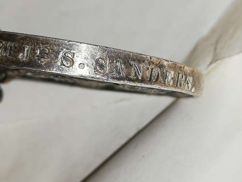 Long Service Good Conduct medal - Awarded to Sjt Mjr S Sanders of 2nd Derby Militia