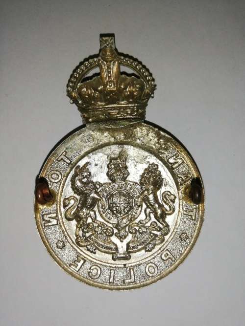 Antique Transvaal Town Police Boer War badge/helmet plate