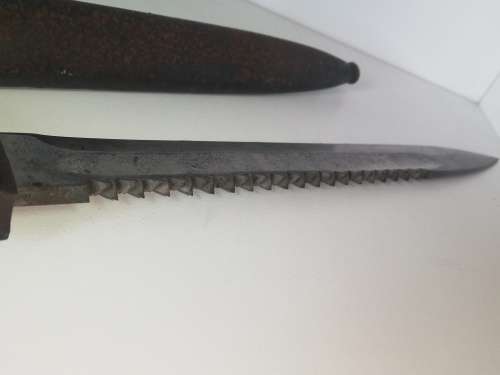 Erfurt Sawback Bayonet with Scabbard