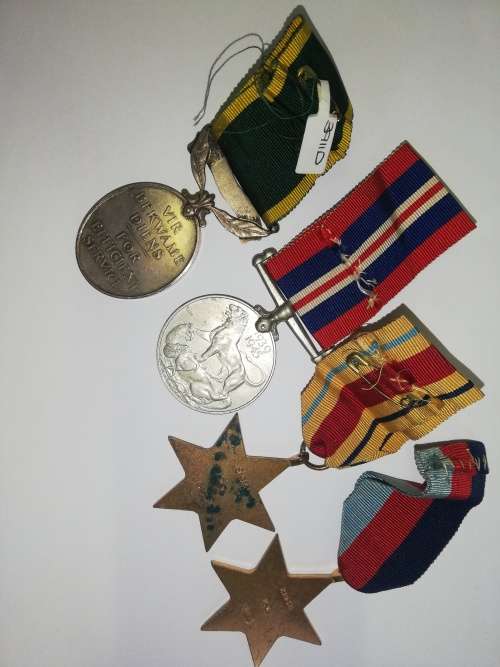 WW2 Medal Collection with Efficient Services medal - SIG R. W. HILL 2 1931